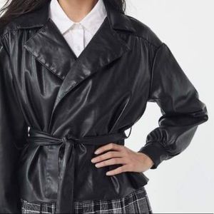 UO Aria Faux Leather Jacket